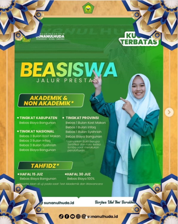 <i>2026-08-24</i><br>Beasisa Tahfidz<br>Beasiswa tahfidz Al-Qur'an